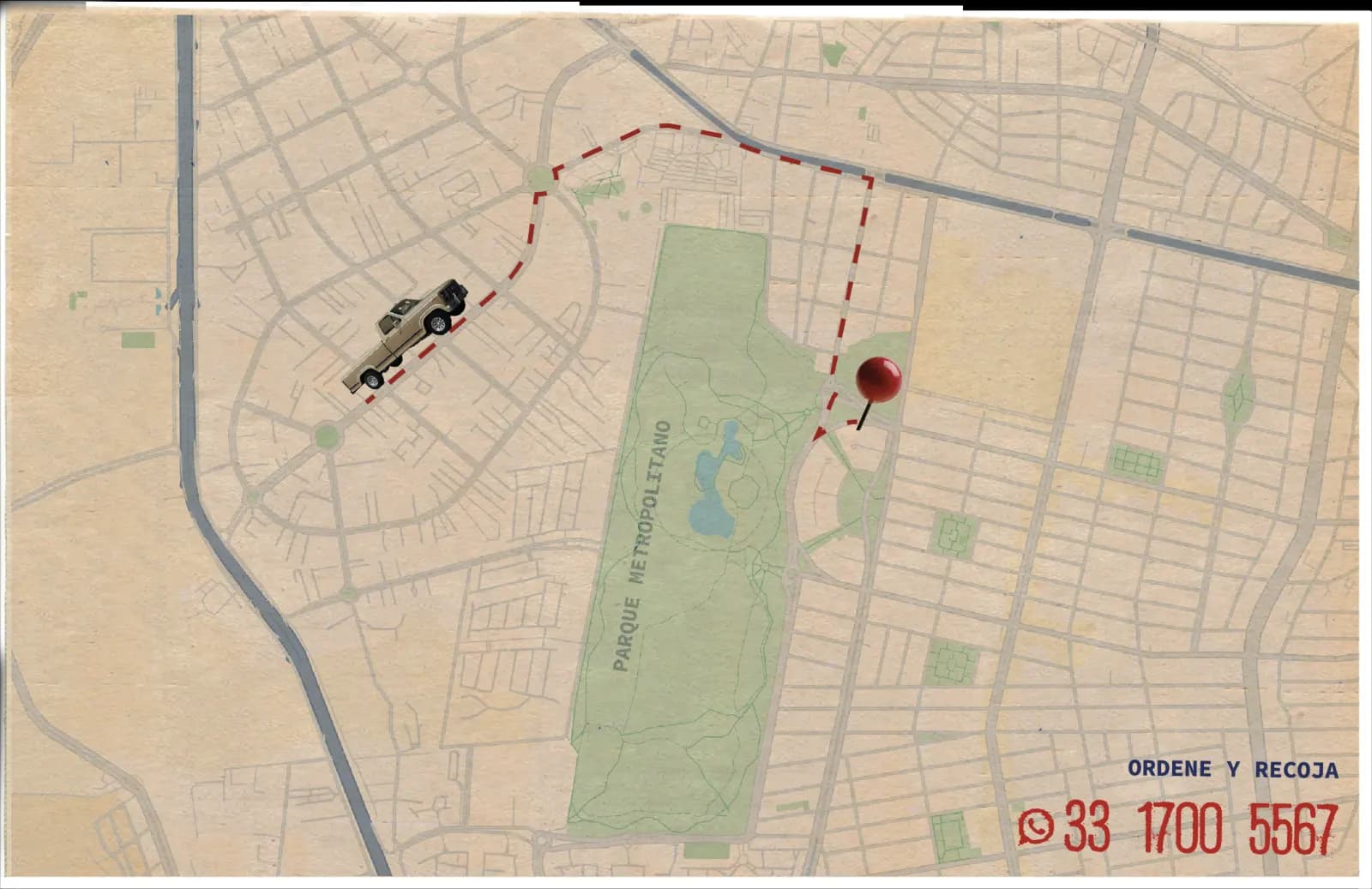 Mapa Los Sheveres – Parque Metropolitano · Ordene y recoja 33 1700 5567